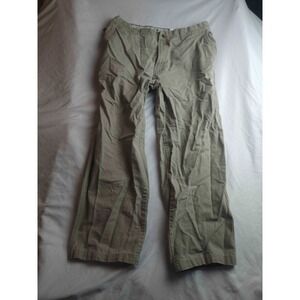 Columbia ROC Pants Mens 34 Green Woven Gorpcore Utility Chino Khakis Classic